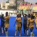 Ghana Women's Hockey Team celebrates gold medal win at 13th African Games Photo Courtesy: FAAPA