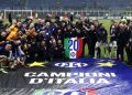 Inter Milan celebrate winning Series A title Photo Courtesy: CNA