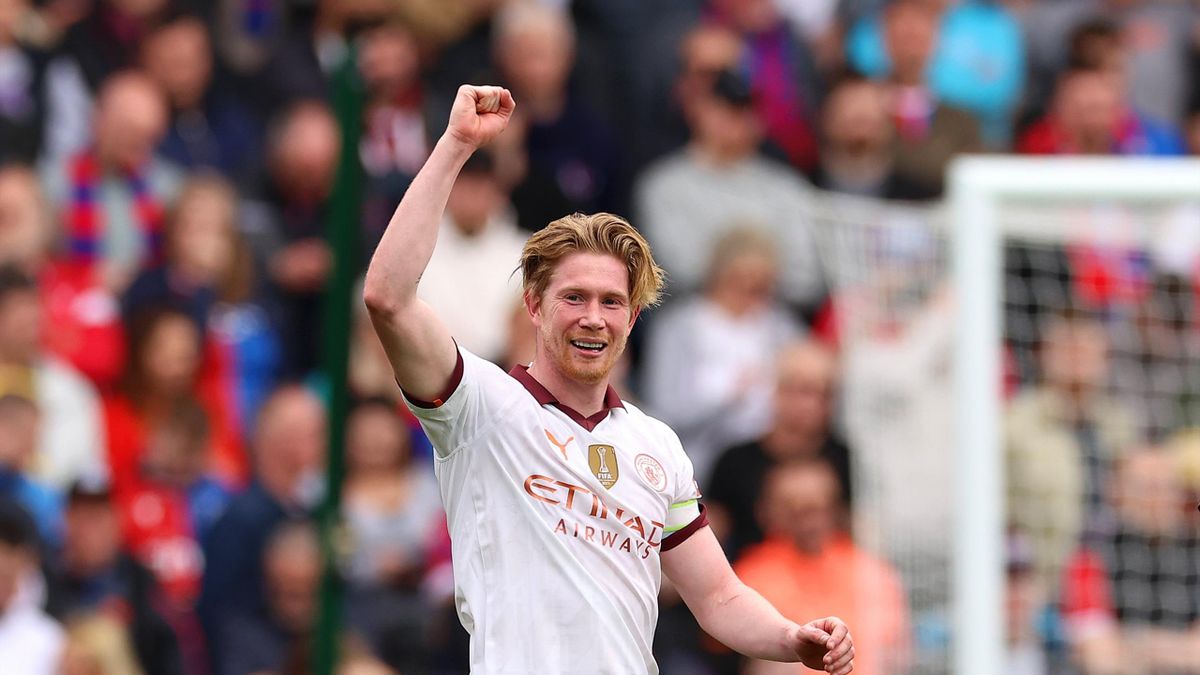 EPL: De Bruyne strikes twice in Man City win over Palace