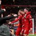 Liverpool celebrate MacAllister goal Photo Courtesy: Yahoo Sport