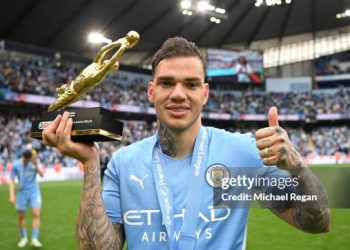 Ederson of Manchester City (Photo by Michael Regan/Getty Images)