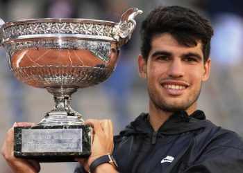 Carlos Alcaraz with 2024 French Open title Photo Courtesy: AP