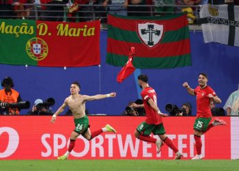 Francisco Conceição celebrates goal against Czechia Photo Courtesy: Getty Images