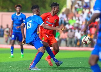 Enock Morrison in action against RTU Photo Courtesy: Ghana League on X