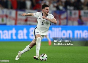 Declan Rice of England (Photo by Kevin C. Cox/Getty Images)