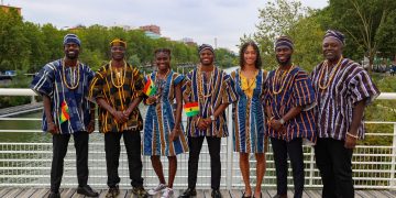 Team Ghana at 2024 Olympics Opening Ceremony