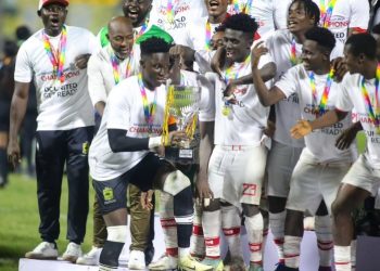 Kotoko celebrate after winning 2024 Democracy Cup Photo Courtesy: Kumasi Asante Kotoko