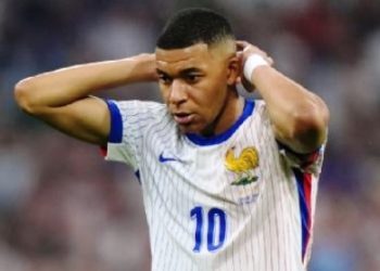 Kylian Mbappe reacts to France's 2024 Euros semifinal loss to Spain Photo Courtesy: Getty Images