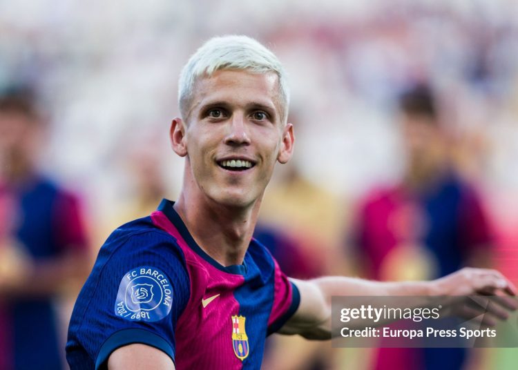 Dani Olmo of FC Barcelona (Photo By Javier Borrego/Europa Press via Getty Images)