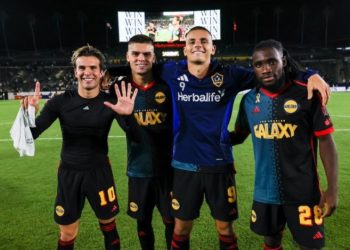From Left to Right: Puig, Pec, Joveljic, Paintsil Photo Courtesy: La Galaxy