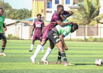 Kpando Heart of Lions v Dreams FC (Green) Photo Courtesy: Heart of Lions