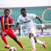 Samuel Attah-Kumi (white) in action against Accra Hearts of Oak Photo Courtesy: Bibiani Gold Stars