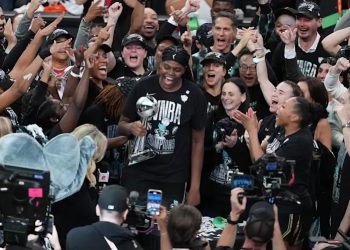 New York Liberty celebrate winning 2024 WNBA title Photo Courtesy: Getty Images