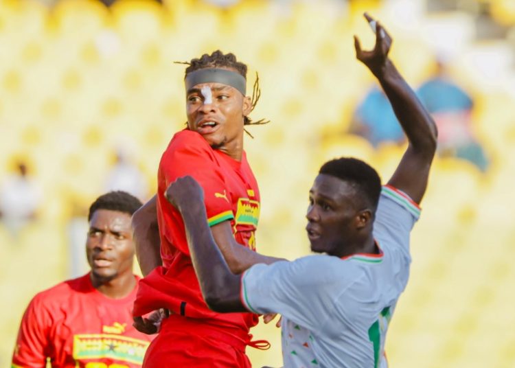 Razak Simpson in action for Ghana against Niger Photo COURTESY: GFA