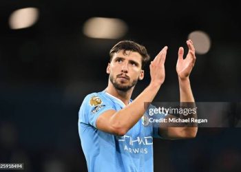 Ruben Dias of Manchester City (Photo by Michael Regan/Getty Images)