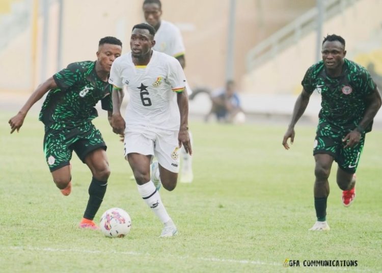 Shot from Black Galaxies game against Nigeria