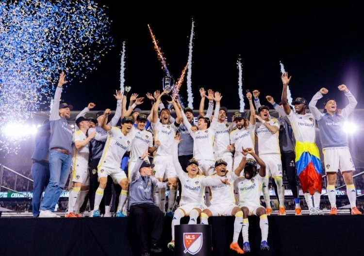 LA Galaxy celebrate MLS Conference title win Photo Courtesy: MLS