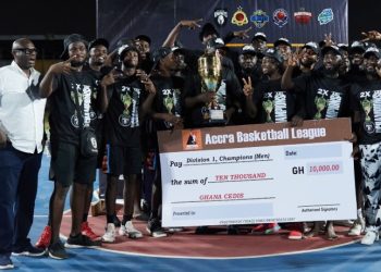 Spintex Knights bag 2024 Accra Basketball League title Photo Courtesy: Spintex Knights