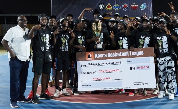 Spintex Knights bag 2024 Accra Basketball League title Photo Courtesy: Spintex Knights