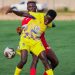 Shot from Medeama v Nzema Kotoko (red) MTN FA Cup Photo Courtesy: Medeama