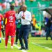 Coach Ogum with his players . Photo Courtesy: SportsWorld Ghana