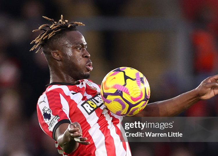 Kamaldeen Sulemana of Southampton controls the ball during the Premier League match between Southampton FC and Brentford FC at St Mary's Stadium on January 04, 2025 in Southampton, England. (Photo by Warren Little/Getty Images)