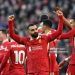 Mohamed Salah of Liverpool celebrates scoring his team's second goal during the Premier League match between Liverpool FC and Ipswich Town FC at Anfield on January 25, 2025 in Liverpool, England. (Photo by Liverpool FC/Liverpool FC via Getty Images)
