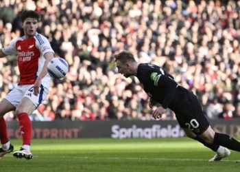 Jarrod Bowen scores goal against Arsenal Photo Courtesy: Reuters