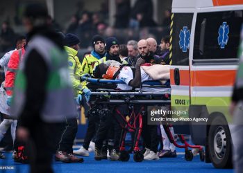 Moise Kean of Fiorentina injured during the Serie A match between Verona and Fiorentina (Photo by Image Photo Agency/Getty Images)