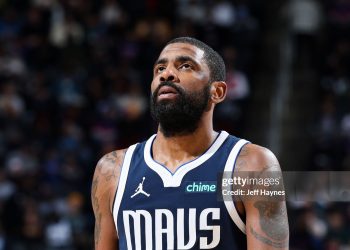 Kyrie Irving #11 of the Dallas Mavericks  (Photo by Jeff Haynes/NBAE via Getty Images)