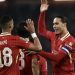 Virgil Van Dijk leads Liverpool goal celebrations Photo Courtesy: Reuters
