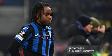 Atalanta's Nigerian forward #11 Ademola Lookman (Photo by ISABELLA BONOTTO/AFP via Getty Images)