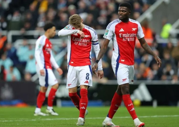 Martin Odegaard with Thomas Partey Photo Courtesy: Getty Images