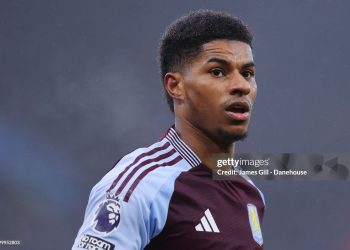 Marcus Rashford of Aston Villa (Photo by James Gill - Danehouse/Getty Images)