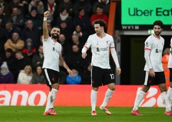 Mo Salah celebrates goal Photo Courtesy: Getty Images