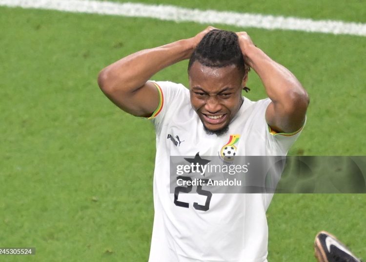 Antoine Semenyo (26) of Ghana  (Photo by Evrim Aydin/Anadolu Agency via Getty Images)