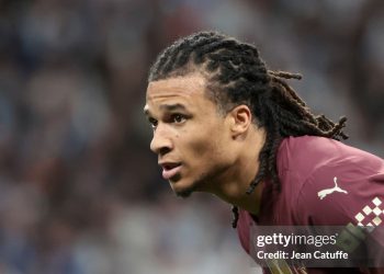 Nathan Ake of Manchester City (Photo by Jean Catuffe/Getty Images)