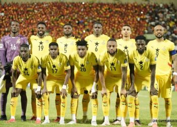 Black Stars starting lineup against Chad Photo Courtesy: GFA