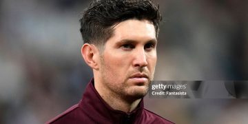 John Stones of Manchester City looks on (Photo by Fantasista/Getty Images)