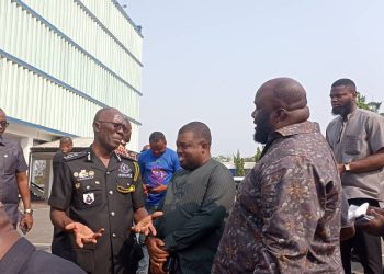 IGP Akuffo Dampare with some GFA officials