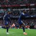 Ousmane Dembele celebrates goal against Arsenal Photo Courtesy: Getty Images