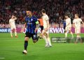 Lautaro Martinez of FC Internazionale celebrates scoring goal (Photo by Alex Grimm/Getty Images)