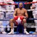 Chris Eubank Jr looks on from his corner between rounds during the Middleweight fight between Chris Eubank Jr and Conor Benn (Photo by Richard Pelham/Getty Images)
