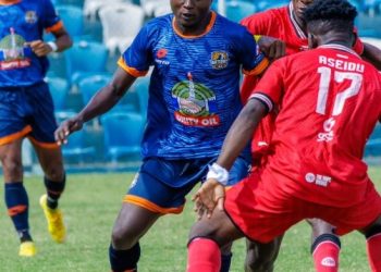 Shot from Kotoko (red)-Nations FC game Photo Courtesy: Nations FC