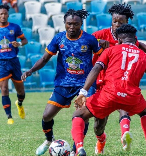 Shot from Kotoko (red)-Nations FC game Photo Courtesy: Nations FC