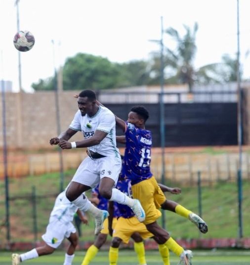 Shot from Vision FC-Gold Stars (white) game Photo Courtesy: @ShabanMo9 on X