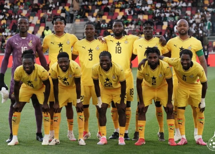 Black Stars starting lineup against Nigeria at 2025 Unity Cup Photo Courtesy: GFA