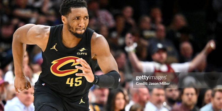 Donovan Mitchell #45 of the Cleveland Cavaliers reacts against the Indiana Pacers Photo Courtesy: Getty Images