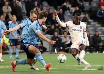 Nicolas Jackson scores goal against Djurgaarden Photo Courtesy: Getty Images