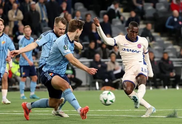 Nicolas Jackson scores goal against Djurgaarden Photo Courtesy: Getty Images